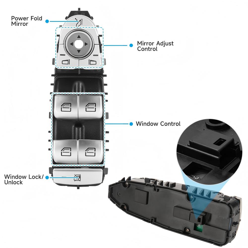 Driver Power Window Switch 2059056811 for Mercedes C300 GLC300