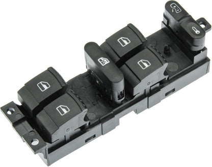 Car Power Window Switch Panel for Master Console Control for VW MK4 Lock 1J4959857B 1J4959857D(1J4959857D)